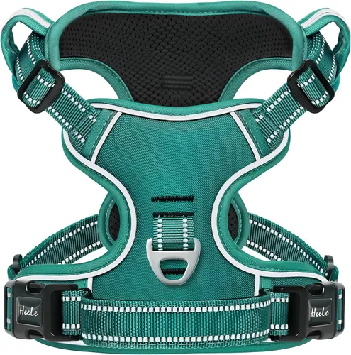 Miniatura 26 de Arnés para perro HEELE para perros grandes sin tirones Chaleco arnés para perro grande con mango acolchado suave reflectante para entrenamiento al