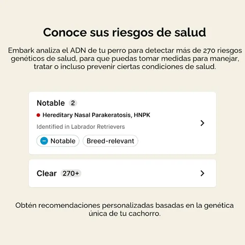 Miniatura 3 de Kit de raza y salud Embark - Kit de prueba de ADN para perros - Descubre raza, ascendencia, localizador de parientes, salud genética, rasgos