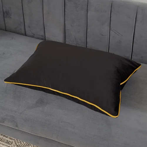 Miniatura 2 de Avigers Funda de cojín de 12 x 20 pulgadas, color negro, moderna, de lujo, decoración del hogar, funda de almohada lumbar para sofá, sala de estar