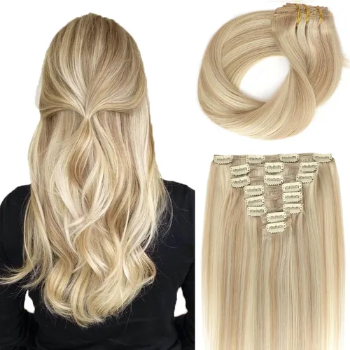 Miniatura 13 de ABH AMAZINGBEAUTY HAIR Extensiones de cabello humano negro con clip, 8 piezas de extensiones de volumen con clip, 4.23 onzas, sedoso, lacio, suave