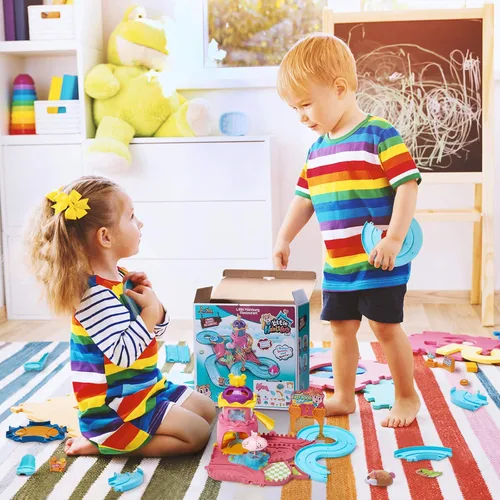 Miniatura 7 de Juguetes de pista de hámster para regalo de niña de 5 años, juego de mascotas, juguetes para niñas de 3, 4, 5, 6, 7 años, regalos de cumpleaños
