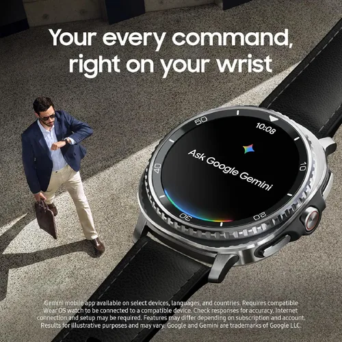 Miniatura 3 de Samsung Galaxy Watch 8 Classic (2025) - Reloj inteligente Bluetooth de 46 mm, diseño de cojín, bisel giratorio, botón rápido, entrenador de dormir