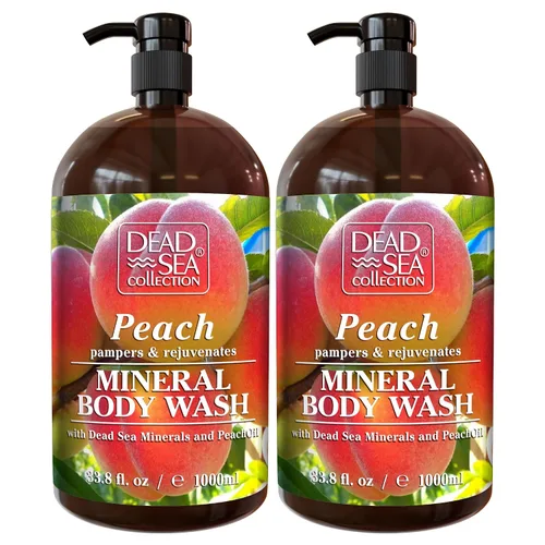 Miniatura 11 de Dead Sea Collection Gel de baño Almond Vanilla para mujeres y hombres, con minerales puros del mar muerto y aceite de almendras dulces, limpia e