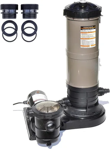 Miniatura 9 de HYDROTOOLS Bombas de filtro de arena y cartucho para piscinas sobre el suelo Sistemas de limpieza de 12-16 pulgadas y 8-40 SF Opciones de bomba