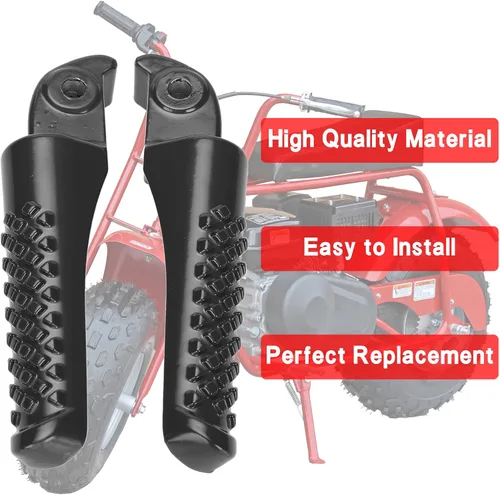 Miniatura 3 de GREHUA Juego de soportes de reposapiés compatibles con Mini Bike para Coleman Powersports BT200X CT200U CT200U-EX CT100U Trail 200 CC100X 212cc