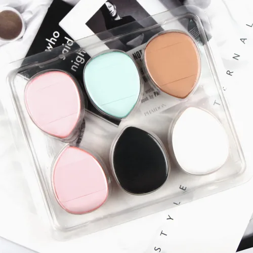 Miniatura 3 de Finger Puff, 12 piezas de mini esponja de maquillaje, adecuada para base, corrector, sombra de ojos, herramientas de maquillaje de belleza
