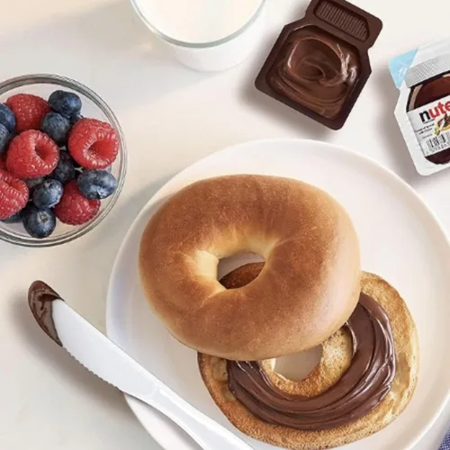 Miniatura 7 de Mini tazas de chocolate con avellana, paquetes de aperitivos de una sola porción, control de porciones, selladas individualmente, hechas en Italia
