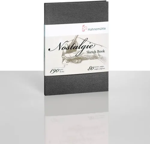 Miniatura 2 de Hahnemuhle Nostalgie - Cuaderno de bocetos (8.3 x 5.8 pulgadas), 6.70 oz/m², 40 hojas/80 páginas