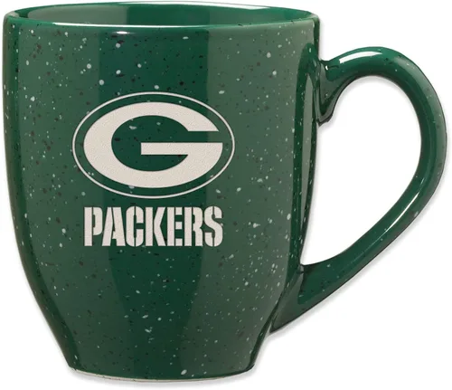 Miniatura 55 de Rico Industries - Taza de café de cerámica con grabado láser de color del equipo de fútbol de la NFL, 16 oz
