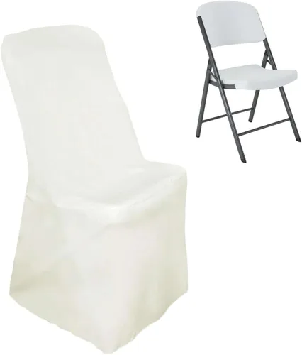 Efavormart - Funda plegable para silla de comedor, color marfil, para bodas, fiestas, eventos, banquetes, catering