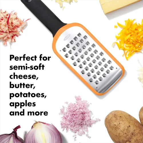 Miniatura 6 de OXO Good Grips - Rallador grueso grabado, color naranja
