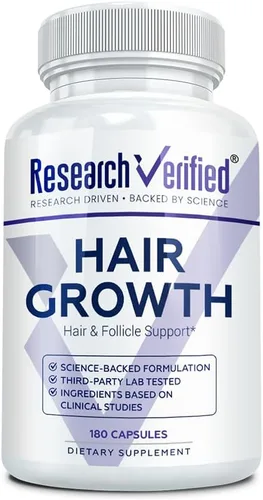 Miniatura 10 de Research Verified Apoyo al crecimiento del cabello - con biotina, bloqueadores de DHT y vitaminas - Prevención del crecimiento del cabello y pérdida