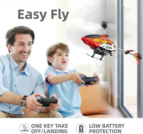 Miniatura 3 de Cheerwing Helicóptero de control remoto U12 con retención de altitud, mini helicóptero RC para adultos y niños, una tecla de despegue/aterrizaje y 2