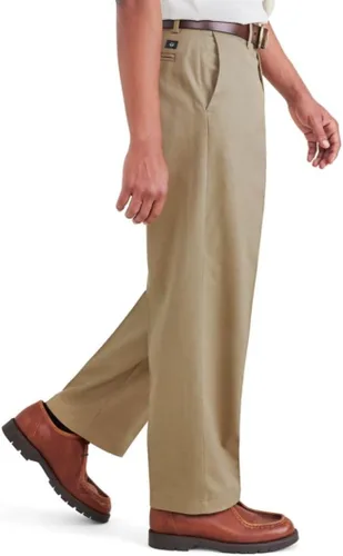Miniatura 2 de Dockers Pantalones de ajuste relajado para hombre, color caqui sin hierro con protección contra manchas