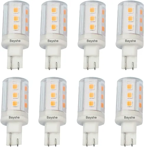 Miniatura 8 de BAYSHE Bombillas LED con base de cuña T10 de 12 V, 3 W, Malibú, camino, jardín, 921, 922, 912, 194, 168, T10, caravana, remolque, autocaravana