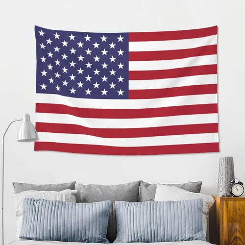 Miniatura 4 de JUHIOPOI Tapiz de la bandera de Estados Unidos, decoración de pared, pancarta colgante de arte para dormitorio, sala de estar, decoración del hogar