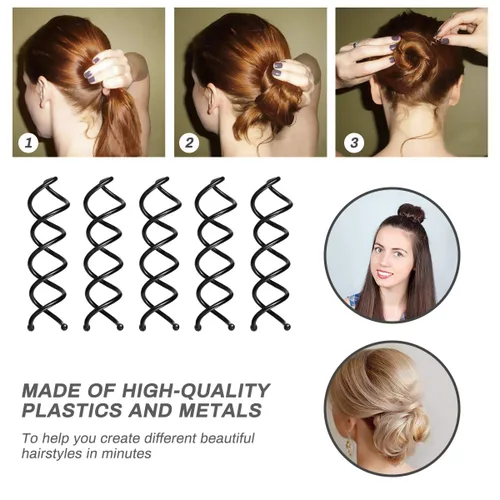 Miniatura 5 de Kit de 40 herramientas de bricolaje para trenzar y modelar el cabello, accesorios de moda Number-one con herramientas de peinado en espiral