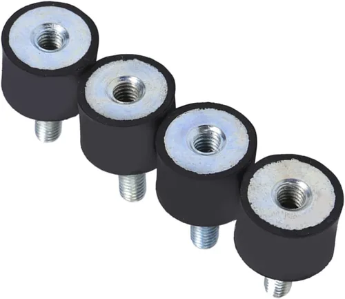 Miniatura 9 de Aislador antivibración M8 M6, soportes mecánicos de amortiguación de vibraciones, soportes de goma M6, amortiguador de choque, 4 piezas de goma