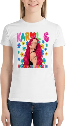 Miniatura 6 de Karols G Shirt Mananas seras Bonitos Camiseta para Mujer