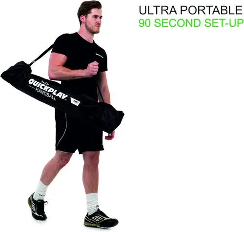Miniatura 6 de QuickPlay Portería de balonmano portátil con base ponderada basada en la tecnología KICKSTER: configuración rápida