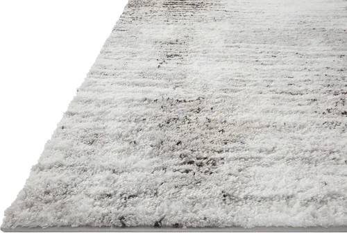 Miniatura 2 de Loloi Bliss Shag Collection BLS-07 - Alfombra decorativa gris y crema, 2'-3" x 4'-0