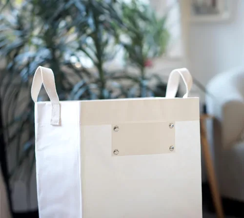 Miniatura 8 de Deeablo New York - Papelera de reciclaje de interiores reutilizable sostenible para cocina, papelera de reciclaje multiusos, contenedores de Blanco