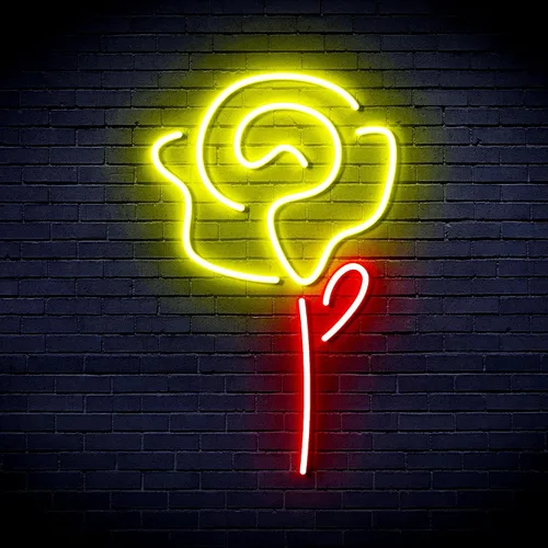 Miniatura 13 de ADVPRO Rose Flower Women Room Decor Flex Silicona LED Neon Sign Verde y Rosa st16s32-fnu0034-gk Verde & Rosa