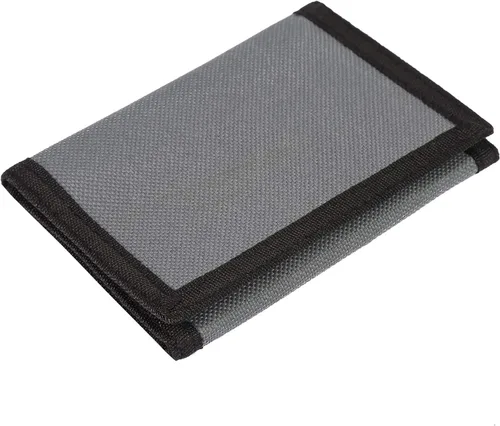 Cartera de bloqueo de RFID (identificación de frecuencia de radio) de tres partes de lona, para deportes al aire libre, para niños. Cartera de