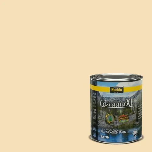 Miniatura 119 de Rodda Paint CASCADIA XL Pintura e imprimación satinada exterior en uno, cuarto de galón, solo ayer
