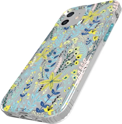 Miniatura 7 de Tech21 Evo Art Botanical Garden - Funda protectora para iPhone 12/12 Pro con protección contra caídas de 10 pies y obras de arte exclusivas Azul