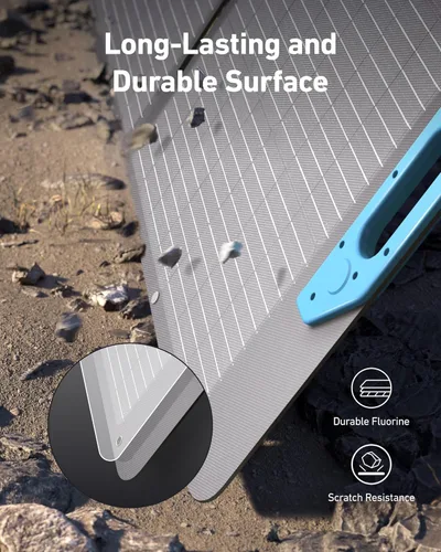 Miniatura 4 de Panel Solar Anker SOLIX PS100 con Soporte Ajustable, Cargador Solar Portátil Plegable de 100W, Resistente al Agua IP67, 23% de Eficiencia