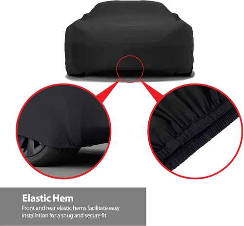 Miniatura 2 de DaShield SoftTec - Funda de satén para interior de automóvil para Jeep Willys 1944 1945 1946 SUV de 2 puertas, ajuste semi personalizado, elástico