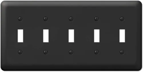Miniatura 15 de Amerelle 935DBK Devon - Placa de pared, 1 dúplex, color negro