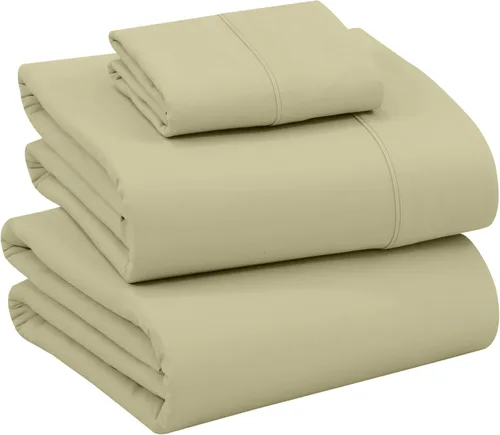 Miniatura 121 de RUVANTI Juego de sábanas divididas tamaño King de 100 % algodón para cama ajustable, 5 piezas, ropa de cama de tejido de percal suave y Guisante