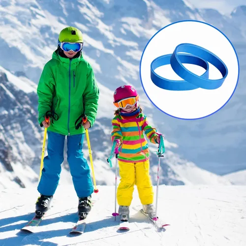 Miniatura 4 de Retenedores de freno de esquí de 3 pulgadas, retenedores de bandas de freno de snowboard, fijación de frenos de goma para snowboard y esquí