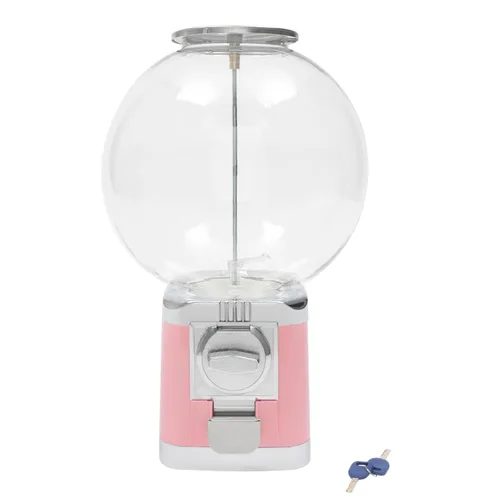 Miniatura 4 de Máquina expendedora, moneda de 1 dólar de gran capacidad, máquina de chicles de caramelo, 500 piezas de 1.26 pulgadas, máquinas expendedoras