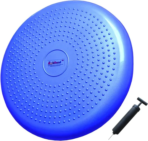 Miniatura 14 de AppleRound Cojín de balanceo inflable con bomba manual, tabla de estabilidad de aire (extra gruesa), disco de equilibrio para adultos, asiento