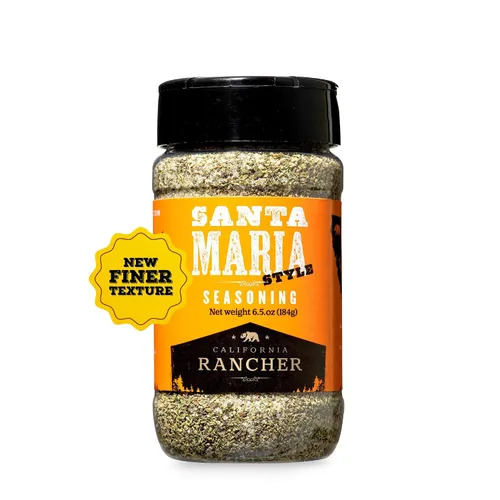 Condimento Santa María (Sal Kosher, ajo, pimienta y hierbas). Ideal para chuletas, filete de flanco, pollo, toda la carne y hamburguesas. Sabor