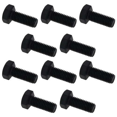 Miniatura 11 de Aicosineg M8 x 0.394 in Acero al carbono Grado 8.8 Tornillo de cabeza hexagonal externa Tornillos de rosca métrica Tornillos hexagonales sujetador