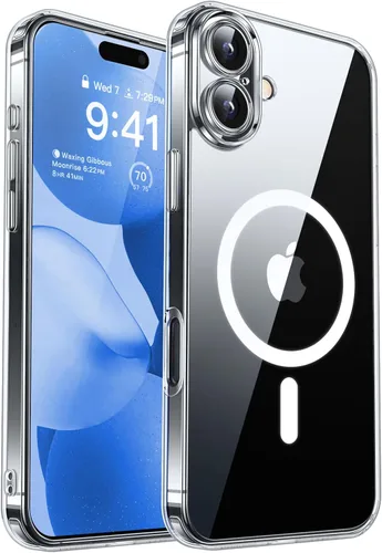 Miniatura 110 de CANSHN Funda magnética compatible con iPhone 17 Pro, mejorada [protección completa de la cámara] [compatible con Magsafe] [mate translúcido] funda