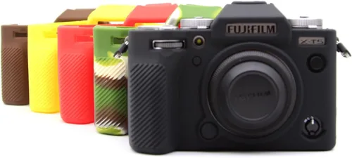 Miniatura 6 de Rieibi Fuji XT5 X-T5 - Funda protectora de silicona suave para cámara Fujifilm XT5 X-T5, funda ligera para cámara Fuji X-T5, color negro