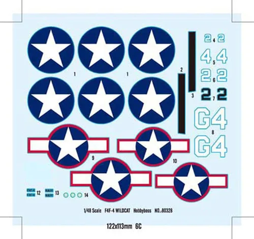 Miniatura 7 de Fighter 3D Puzzles Kits de modelos de plástico, escala 1/48 F4F-4 modelo Wildcat Fighter, juguetes para adultos y regalo, 19.6 x 13.9 pulgadas