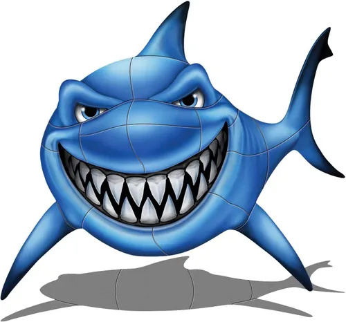 Miniatura 2 de Gotcha Shark - Mosaico de porcelana para piscina (37 x 35 pulgadas)