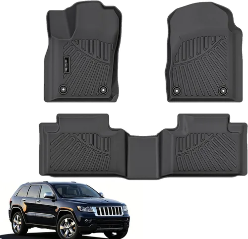 Miniatura 10 de Alfombrillas para Toyota Camry 2011-2017, primera y 2da fila, forro de carga TPE para todo tipo de clima, alfombrillas de coche para accesorios Camry