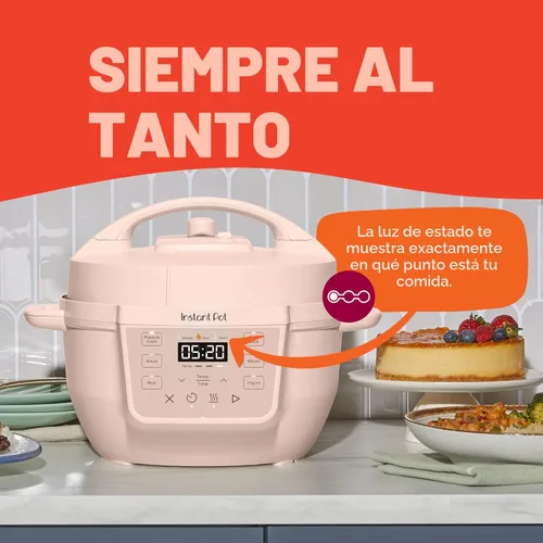 Miniatura 5 de Instant Pot 4QT RIO Mini olla multicocción 7 en 1, olla a presión, cocción lenta, salteado, vapor, arrocera, yogur y calentador, Rosewater, 4 cuartos