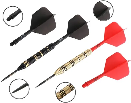 Miniatura 4 de CUESOUL JAZZ PLUS Dardos de punta de acero 0.74 oz con AK5 Dardos de vuelo y todos los accesorios de dardos