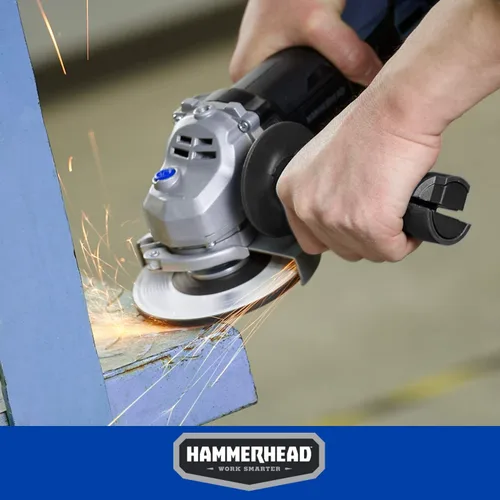 Miniatura 6 de Hammerhead Amoladora angular de 6 amperios de 4-1/2 pulgadas con muela abrasiva de 3 piezas - HAAG060