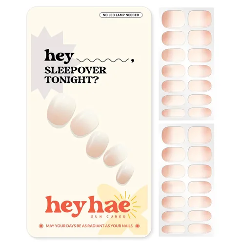 Miniatura 10 de Heyhae Paquete surtido de tiras de uñas de gel semicuradas (paquete de 4) No necesita lámpara LED Fácil de aplicar y quitar, calidad de salón