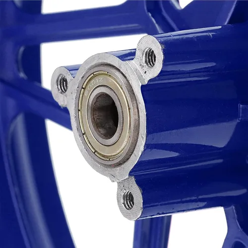 Miniatura 4 de Conjunto de rueda trasera, rueda trasera de 2.5 a 10 pulgadas, repuesto antideslizante para mini moto de cross de 2 tiempos (azul)
