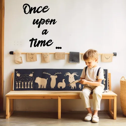 Miniatura 7 de Letrero Once Upon a Time Decoración de Guardería Letrero de Madera Once Upon a Time Decoración de Pared para Rincón de Lectura Habitación de Niños